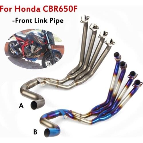 For Honda CBR650F CBR650R CB650F CB650R 2014-2018 Motorcycle Exhaust Front Header Link Pipe Slip On Connecting Tube 51mm