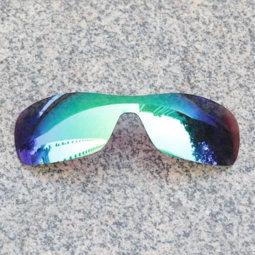 E.O.S Polarized Enhanced Replacement Lenses for Oakley Antix Sunglasses - Emerald Green Polarized Mirror