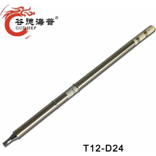 Gudhep T12-D24 Soldering Iron Tips Conical Type for Hakko FM2027 FM2028 FX9501 Soldering Iron Handle