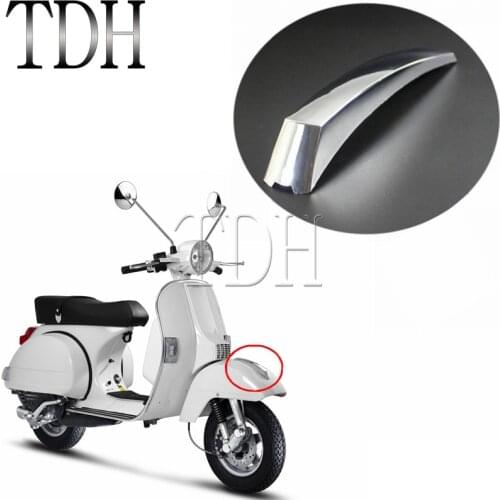 Chrome ABS Motorcycle Scooter Front Fender Crest Mudguard Decoration Strip For VESPA PX 125 150 200 LML T5 EFL Disk