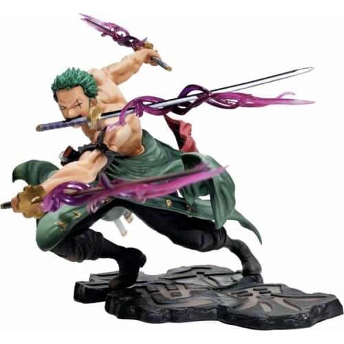 18cm Hot sale anime Roronoa Zoro figurine 2 style Combat ver. PVC Action Figure Collection Model Toys Gift for kids