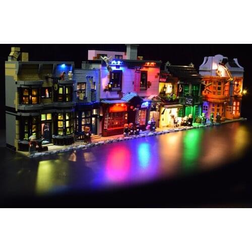 LED Lighting Kit For Diagon Alley 75978 (LED Included Only, No Kit) For Children Educational Toys Birthday Gift- Classic Version