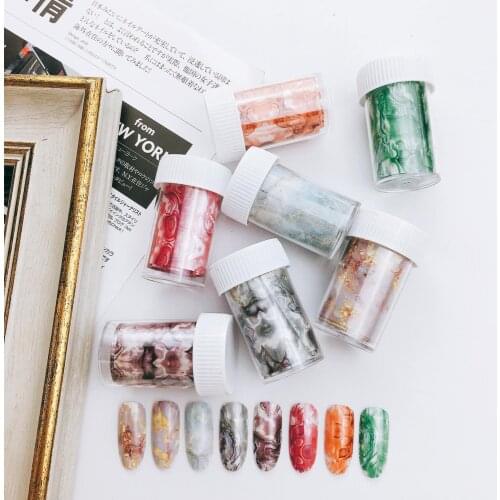 New shell pattern nail art jewelry nail marble starry sky paper 4*100cm starry sky transfer paper sticker