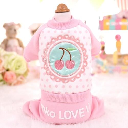 Dog Clothes Fashion Leisure Jumpsuits Spring And Autumn Pet Clothes Yorkshire Chihuahua Puppy Clothing Dot Cat Jacket Overalls