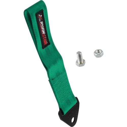 Great Performance Car Auto Tow Strap Set Front/Rear Bumper Hook Solid Steel Mounting Bracket