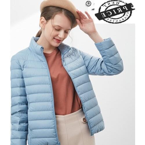Womens Down Jacket Coat Female Ultra Light Down Jacket Women Autumn Winter Clothes Plus Size Casaco Feminino Inverno TD333aL