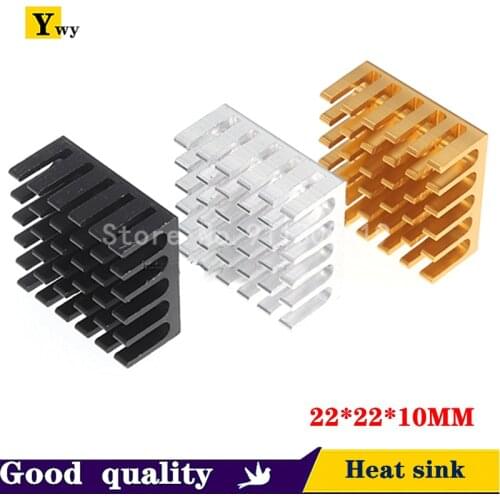 5PCS aluminum radiator 22x22x10mm radiator cooler radiator Metal slotted for 22mm x 22mm x 10mm cooling chip