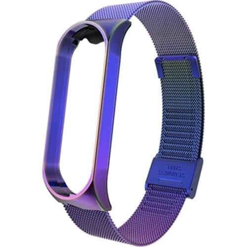 Strap For Xiaomi Mi Band 6 5 Wrist Metal Bracelet Screwless Stainless Steel for Xiaomi Mi Band 4 3 5 Strap Replacement Wristband