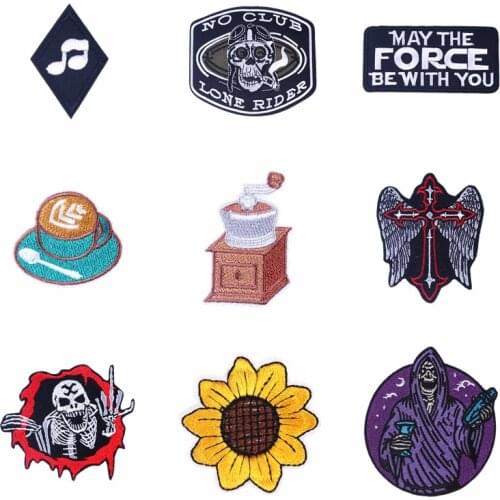 With Letter Patch Iron on Patches on Clothes Heat-Adhesive Patches For Clothing Cartoon Patch For Accessories Applique Jacket