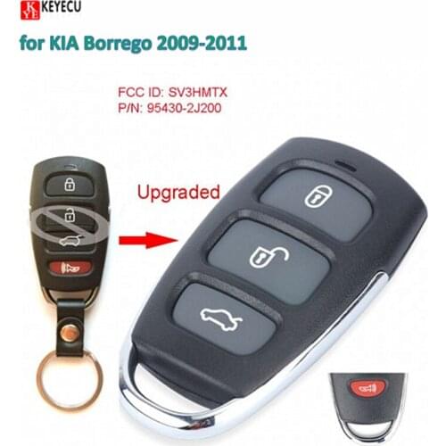 Keyecu Smart DIY Upgraded Remote Car Key Control Fob for KIA Borrego 2009-2011 FCC ID: SV3HMTX, P/N: 95430-2J200