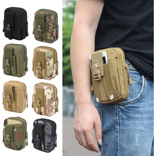 Waist Bag Zipper Waterproof Belt Pouch Adjustable Sports Outdoor Waist Pack for Camping Hiking Mini multi-function Phone Bag