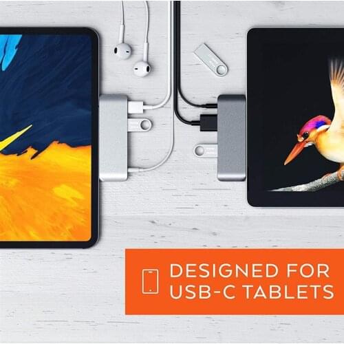 USB Type-C Mobile Pro Hub Adapter With USB-C PD Charging 4K HDMI-compatible USB 3.0 & 3.5mm Headphone Jack IPad Pro Tablet Hub