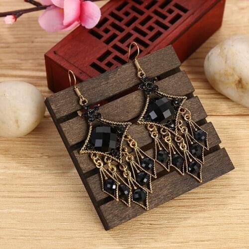 Creative Personality Exaggerated Drop Earrings Female Acrylic Retro European and American Earrings