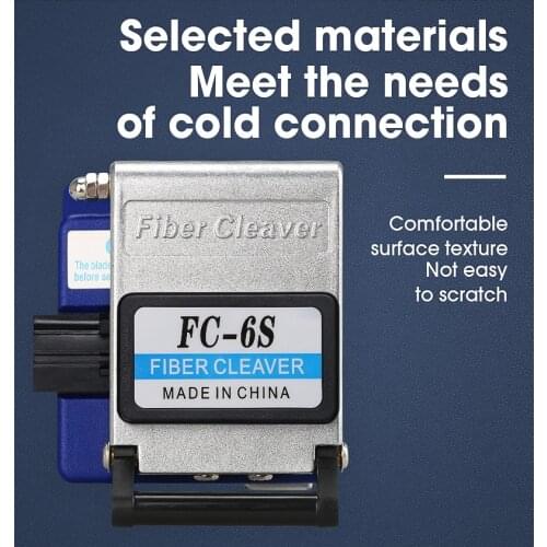 High Precision FC-6S Fiber Cleaver Connector Optical Fiber Cleaver,Used in FTTX FTTH Free Shipping.Send shatter-resistant bag