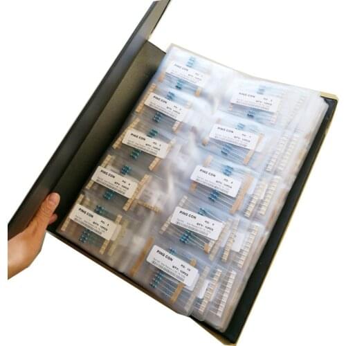 1/2W Metal Film 1% 127valuesX10pcs=1270pcs 0.5W 1R~1M Assorted Resistor Kit Pack Sample Book