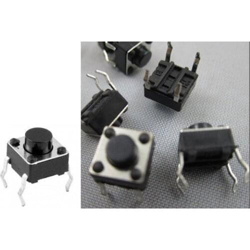 1000 pcs Tact Switch Momentary Tactile SW 6x6mm Height 4.3mm SPST-NO+Hot Top selling wholesale