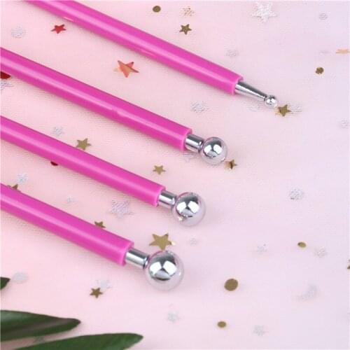 4PCS Cookie Cutters Flower Sugar craft Metal Ball Modelling Set DIY Stainless Steel Baking Pen Fondant Cake Decorating Tools