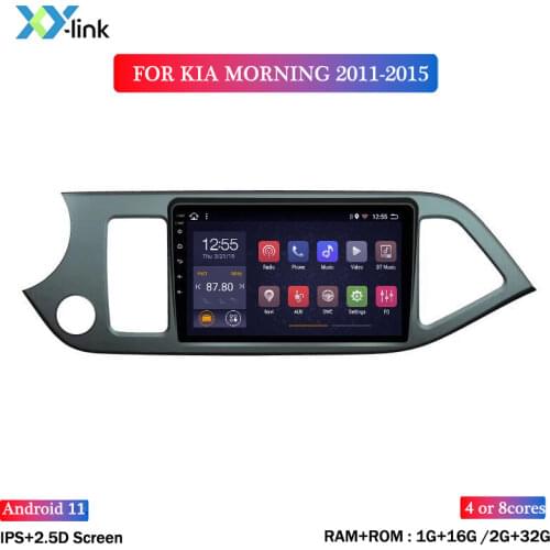 9 inch Android car radio stereo for KIA PICANTO morning 2011-2015 GPS navigation system multimedia bluetooth no 2 din dvd dvr pc