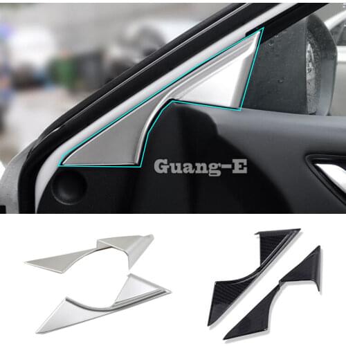Car Inner A Column Audio Window Windshield Side Triangle Trim Sticker Frame 2pcs For Mazda6 Mazda 6 Atenza 2017 2018 2019