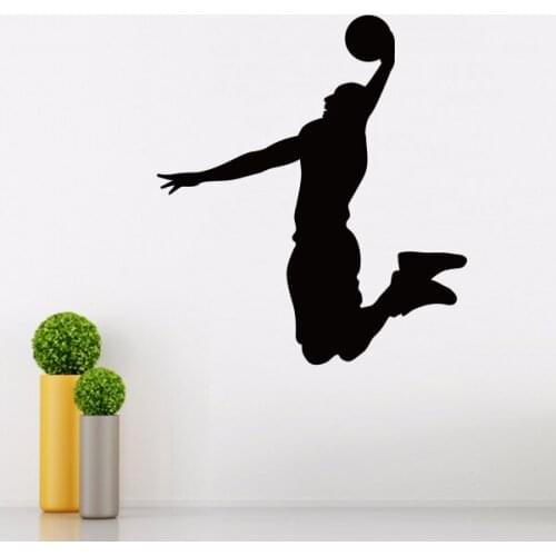 Basketball Games Sketch Wedding Decor Wall Decal Wallpaper Wall Pvc Sticker Kids Rooms Decor