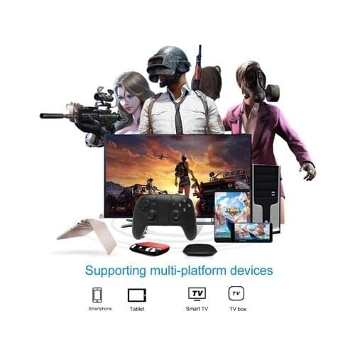 Wireless Bluetooth Mobile Game Controller Gamepad Joystick with Stretch Holder for iOS Android Phone Tablet PC Smart TV TV Box