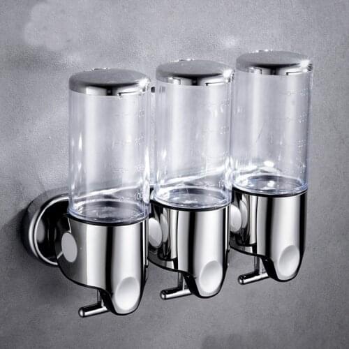 Bathroom Foam Soap Dispenser Hand Sanitizer Holder Wall Mount Soap Shampoo Head Shower Liquid Dispenser For Bathroom Accessories