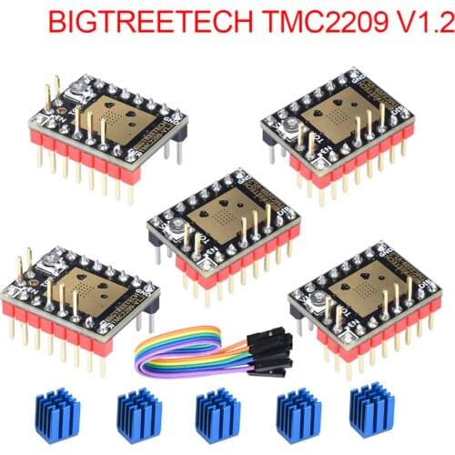BIGTREETECH TMC2209 2209 V1.2 Stepper Motor Driver UART VS TMC2208 TMC2130 3D Printer Parts For SKR 2 SKR V1.4 Turbo MINI E3 SGN