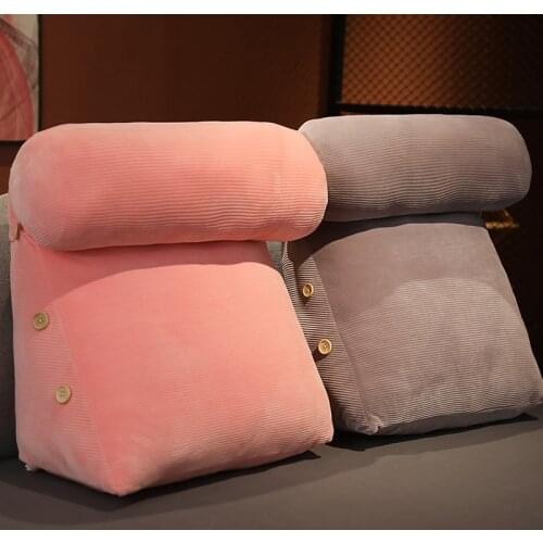 Comfort Bed Reading Pillow Large Big Sofa Bedside Lumbar Support Cushion Backrest Back Rest Pain Relief Pillow Nice Gift