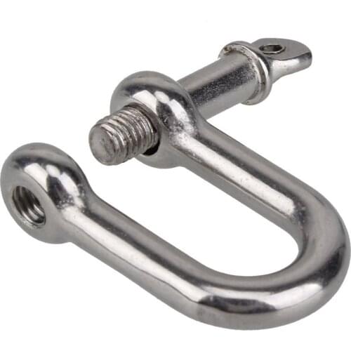 M16 304 Stainless Steel Shackle Screw Pin D Anchor Shackle European Style