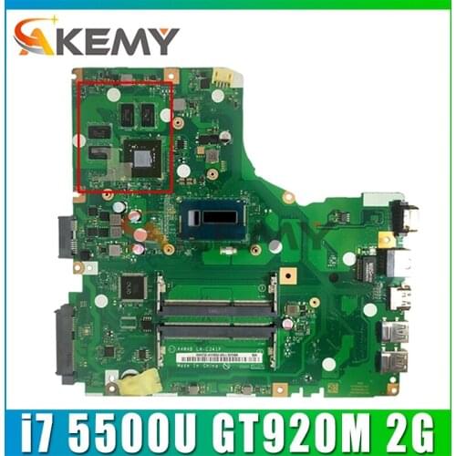 Akemy A4WAB LA-C341P for ACER E5-473 E5-473G Laptop motherboard CPU i7 5500U GT920M 2G DD3 Test OK Mainboard