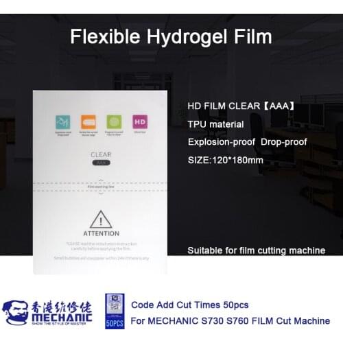 MECHANIC 50pcs HD Explosion-Proof Flexible Hydraulic Film Mobile Phone Screen Protective Film Use For Film Cutting Machine