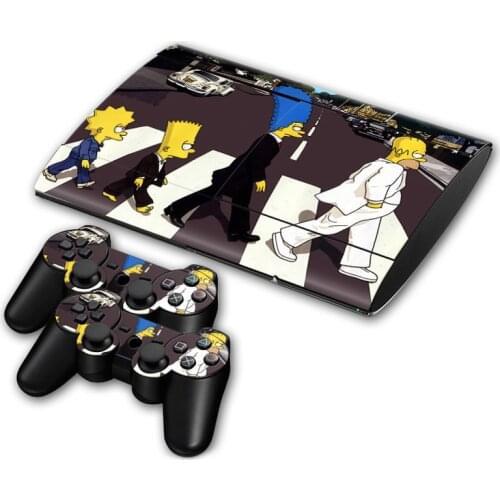 Cute design For Ps3 super slim 4000 Console and Controllers stickers for ps3 slim 4000 vinyl skins