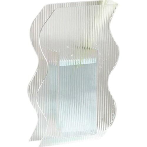 Nordic Acrylic Vase Dazzle Colorful Flower Vase Decoration Flower Arrangement Container Ornaments Wave Vase Home Decor