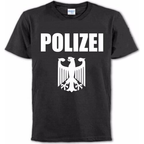 New Fashion Men Mens T Shirt Create Your Own T Shirt Police T-Shirt Germany Polizei Officer Toutes Les Tailles Tee Shirt