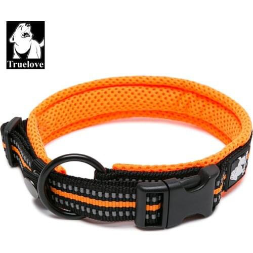 Truelove Dog Collar Adjustable High-density Webbing Reflective Nylon Material For Large medium and small dogs Pet productTLC5011