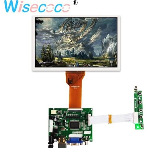 VGA AV 50PIN TTL LVDS Controller Board with 7 inch TFT LCD panel LCD screen Module for Raspberry PI 3B 2 1 LCD AT070TN94