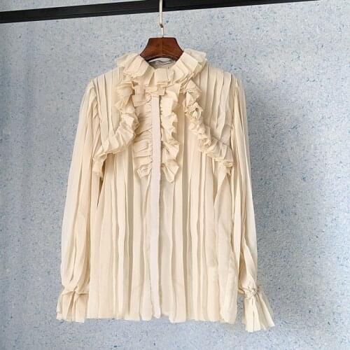 QIWN Beige Blouses