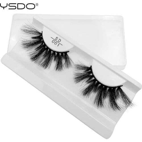 YSDO 25mm false eyelashes lashes maquillaje dramatic eyelashes hand made 3d mink eyelashes eyelash extension long mink lashes 01