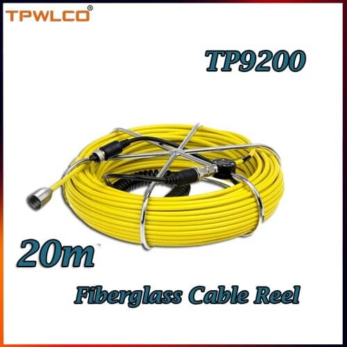 Pipe Inspection Cable Wheel 20m Cable For CCTV Pipe Inspection Camera System Repair Replacement