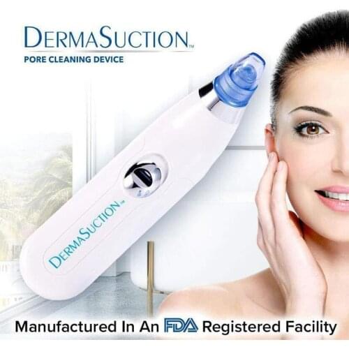 DermaSuction Blackhead Remover Face Pore Vacuum Skin Care Acne Pore Cleaner Pimple Removal Vacuum Suction Facial Tools