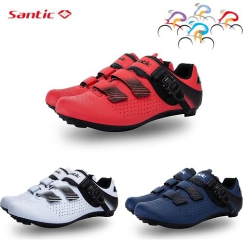 Santic Specialized Speed Bicycle Shoes Lightweight High Quality Breathable Non-slip Cycling Shoes MTB Road Racing Bike Shoes