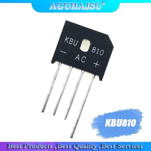 10PCS KBU810 KBU-810 8A/1000V bridge single-phase rectifier bridge