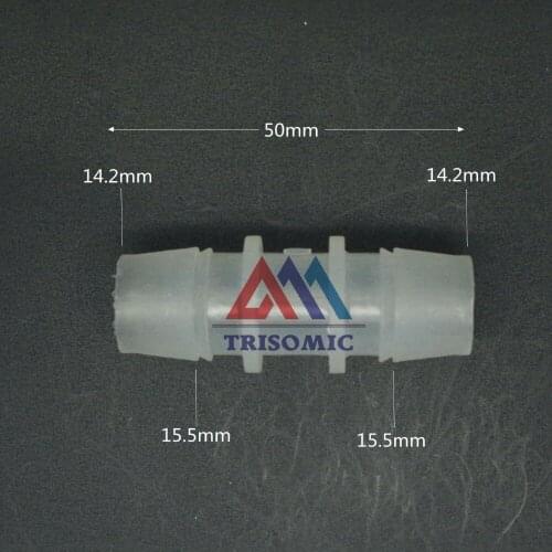 14.2mm Straight Connector Plastic Fitting Barbed Connector Material PP Hose PVC Tube Connection Joiner Fitting Aquarium FishTank