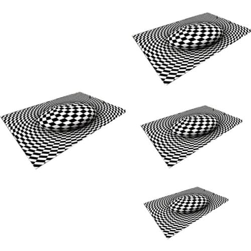 3D Visual Carpet, Living Room, Bedroom, Coffee Table, Geometric Three-Dimensional Illusion Floor Mat