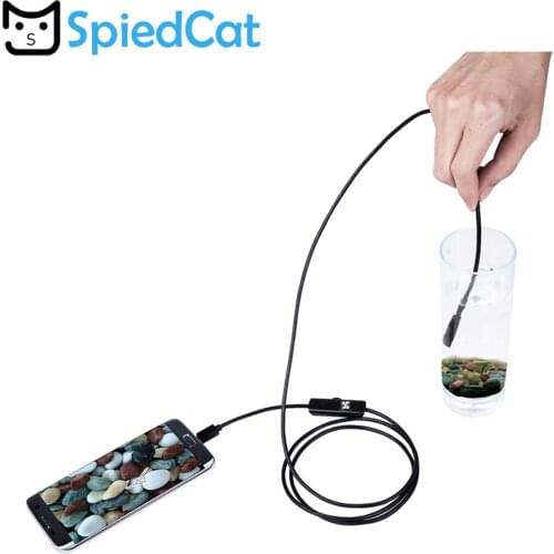 5.5mm mini lens Android Endoscope Cam 1/2/3.5/5/10M Soft Cable MicroUSB Borescopes For Car Repair Pipe Inspect Bottom Detection