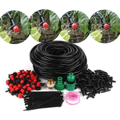 5m~50m Dripper Irrigation Kits 8 Holes Adjustable Dripper Emitter with 4/7mm Hose Garden Greenhouse Watering System