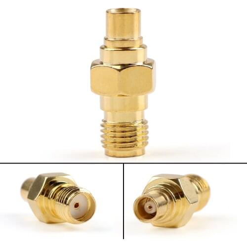 Artudateh Adapter SMA Female Jack To MCX Female RF Connector Straight Plating F/F