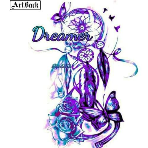 ARTBACK 5d diy diamond painting dream butterfly picture full square diamond embroidery full round drill decorative painting