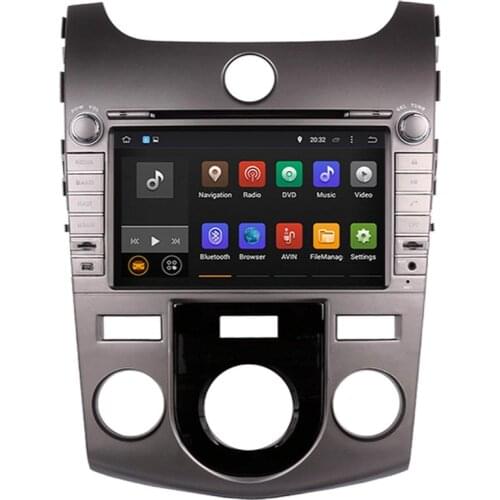 Car Dvd Player Navi Android 9.0 For KIA CERATO Manual Air-Conditioner version/KIA FORTE Manual Air-Conditioner version 2008-2012