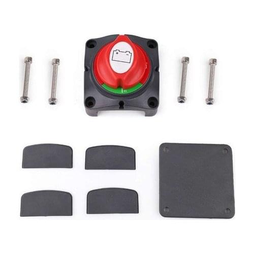 Car RV Boat Marine 1-2-Both-Off Battery Disconnect Switch 12-48 V Battery Master Cut Shut Off Isolator Switch